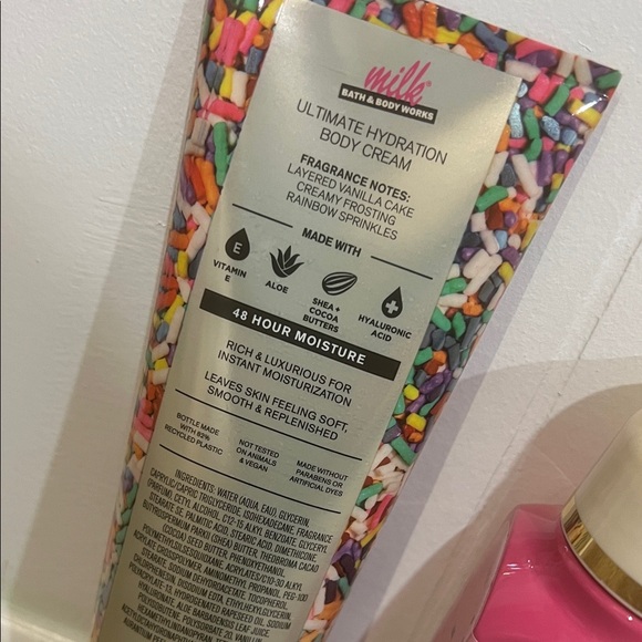 Bath & Body Works Milk Bar Birthday Cake Body Cream and Hand Soap Set - Picture 4 of 5